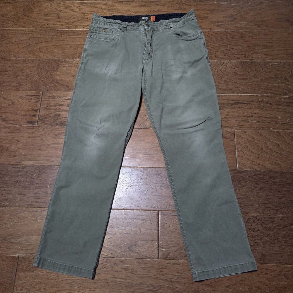 Howler Brothers Frontside 5 Pocket Trousers Mens 35x32 Green Guessted